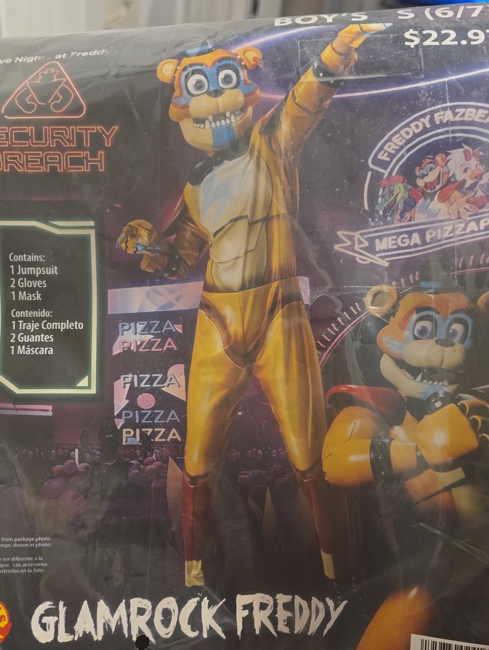 Five Nights at Freddy's Glamrock Freddy Costume
